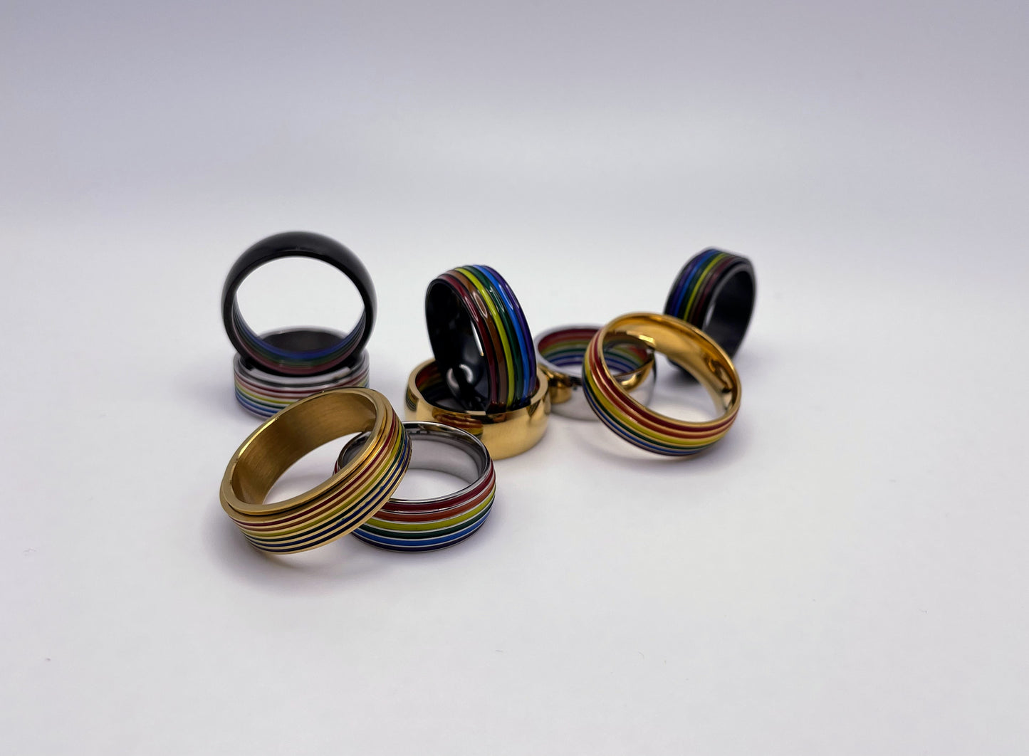Rainbow Spinner Ring