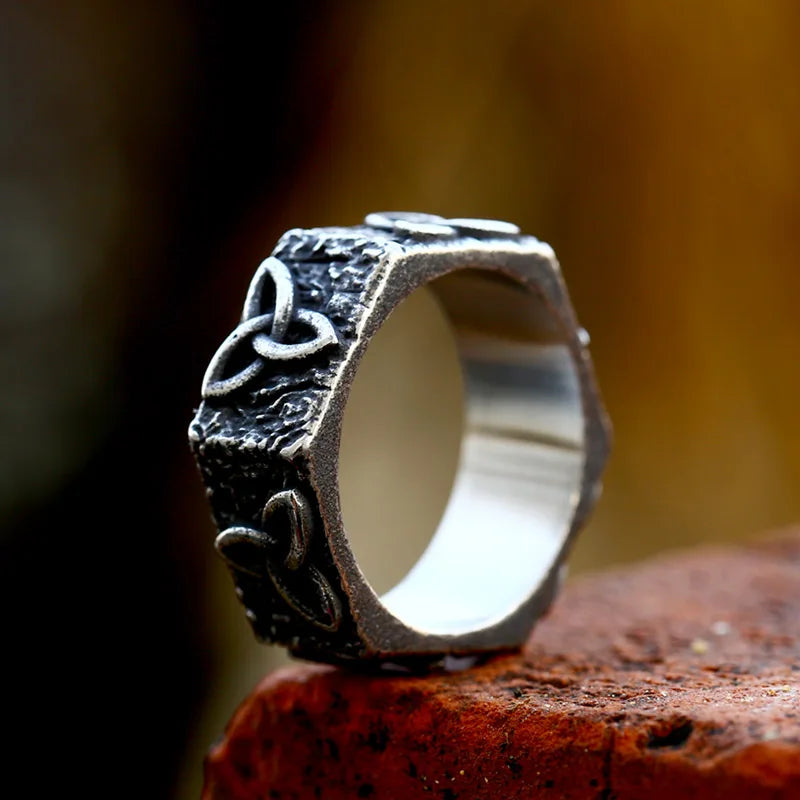 Geometric Square Stainless Steel Ring